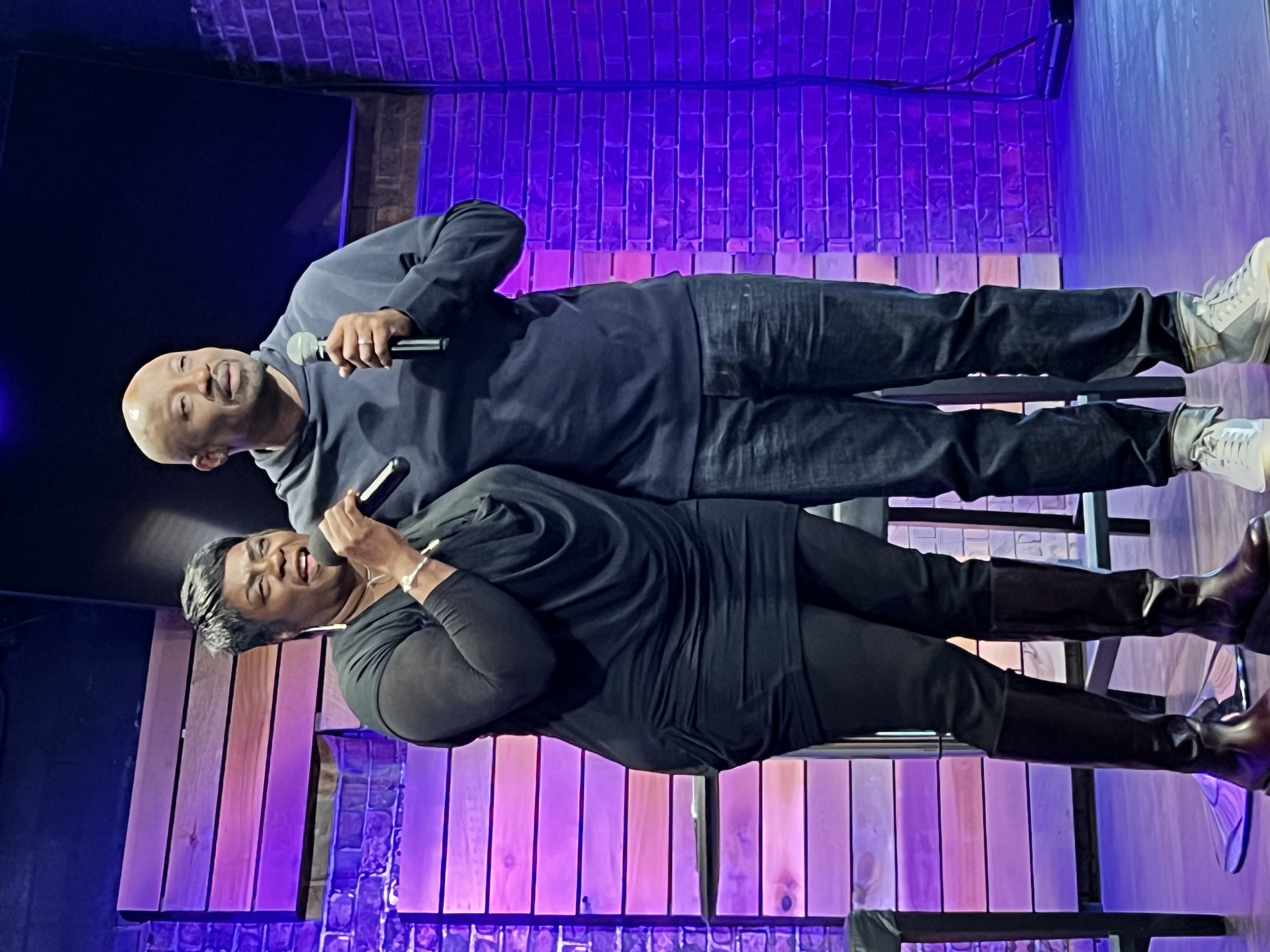 Worship leaders on stage