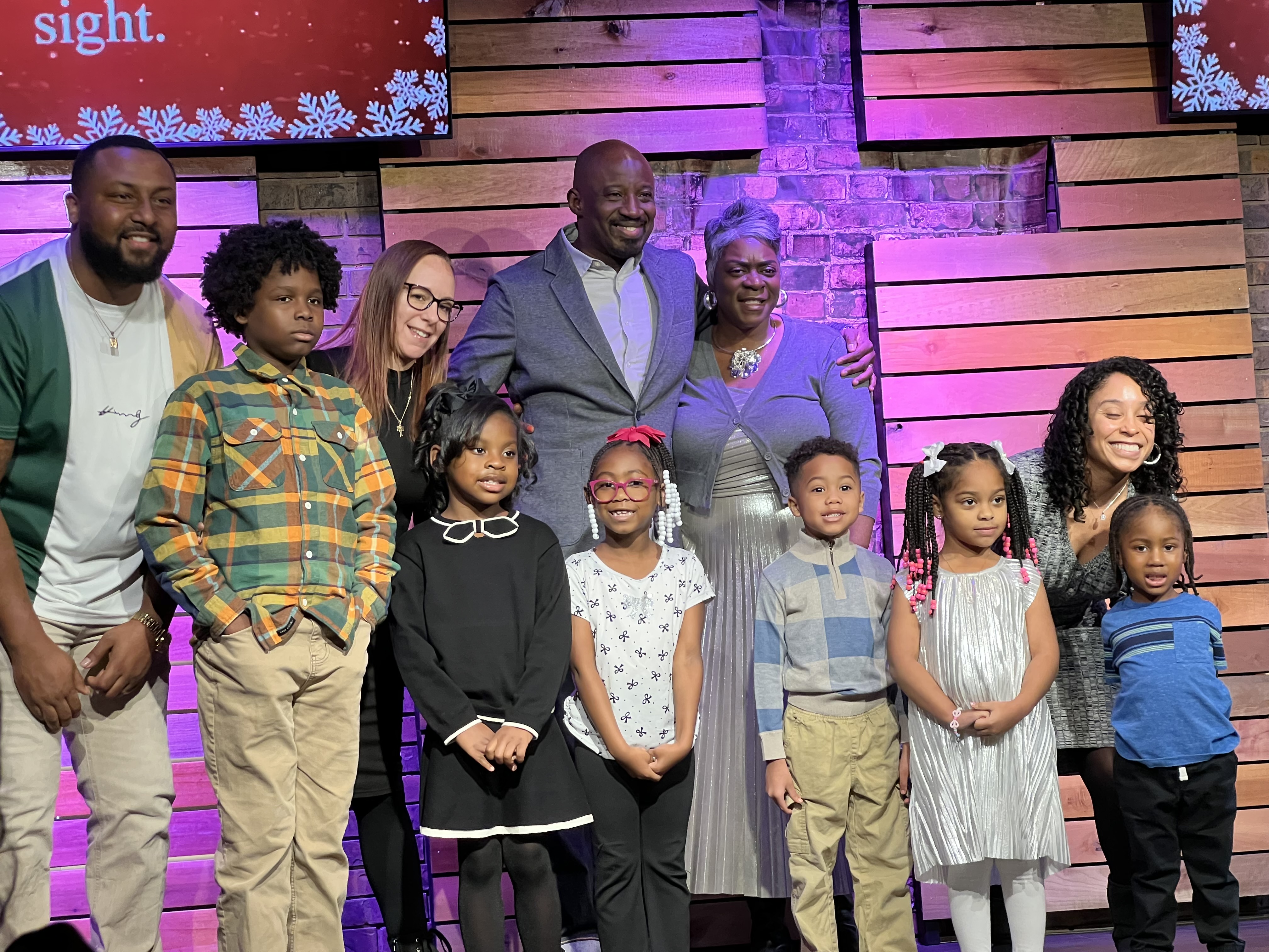 Family celebration at Restoration Mountain